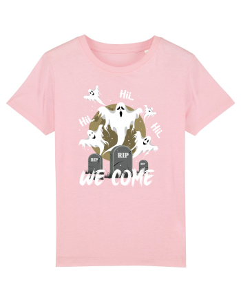 Halloween Funny Creepy Ghost Cotton Pink