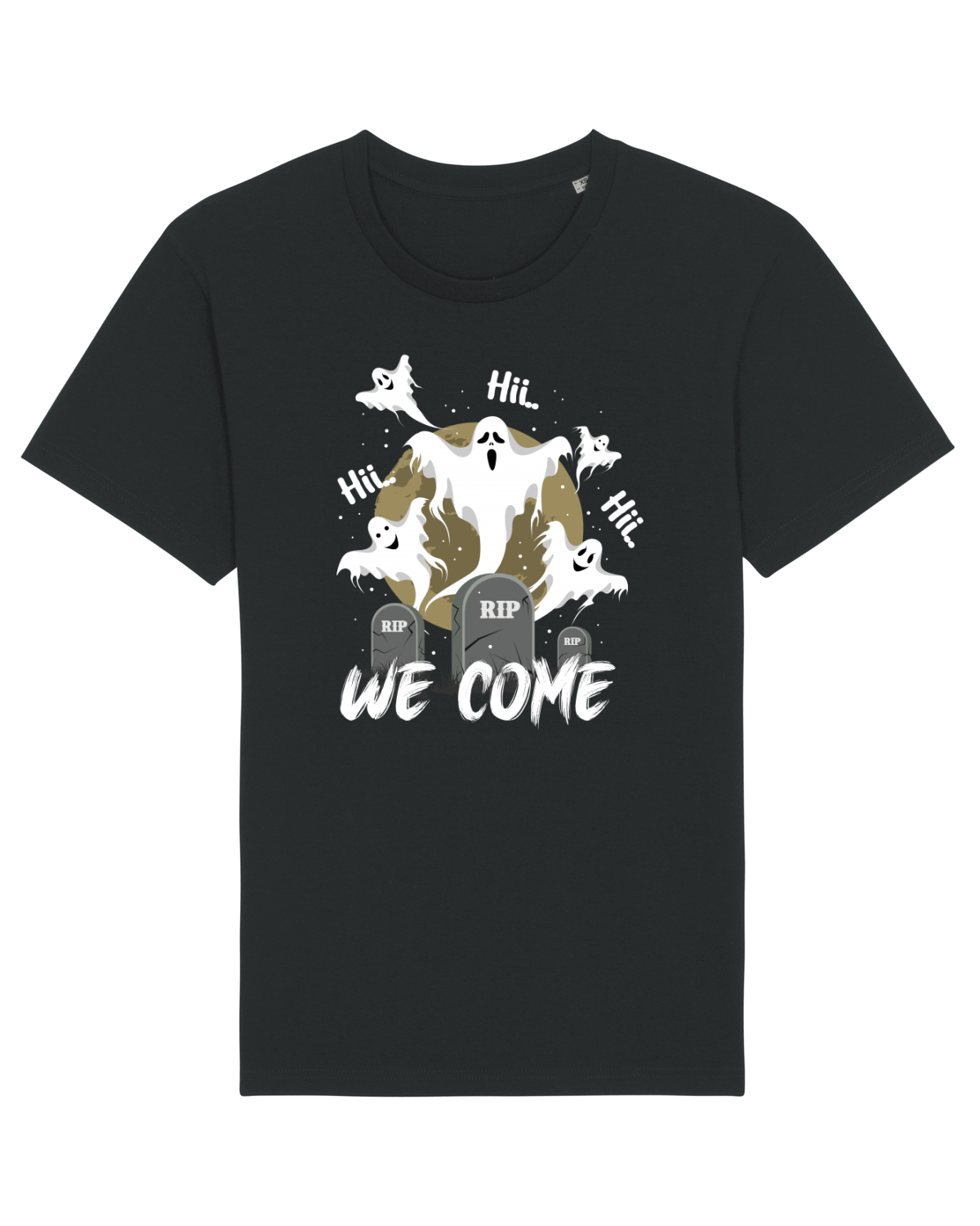 Tricou mânecă scurtă Unisex Rocker Black