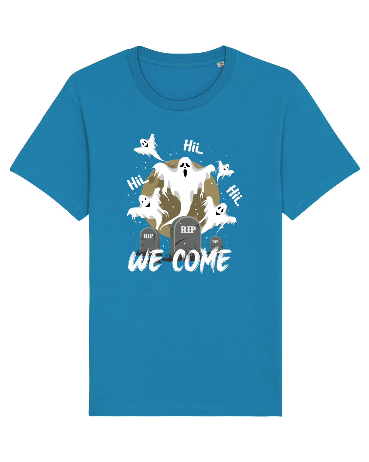 Tricou mânecă scurtă Unisex Rocker Azur