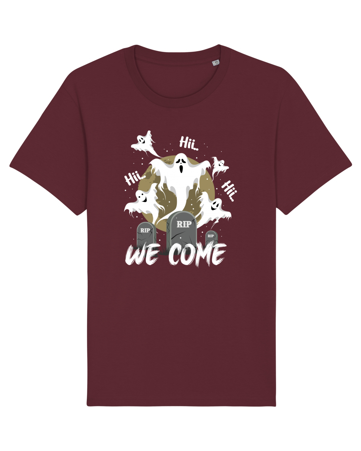 Tricou mânecă scurtă Unisex Rocker Burgundy
