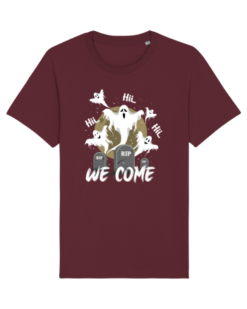 Halloween Funny Creepy Ghost Burgundy