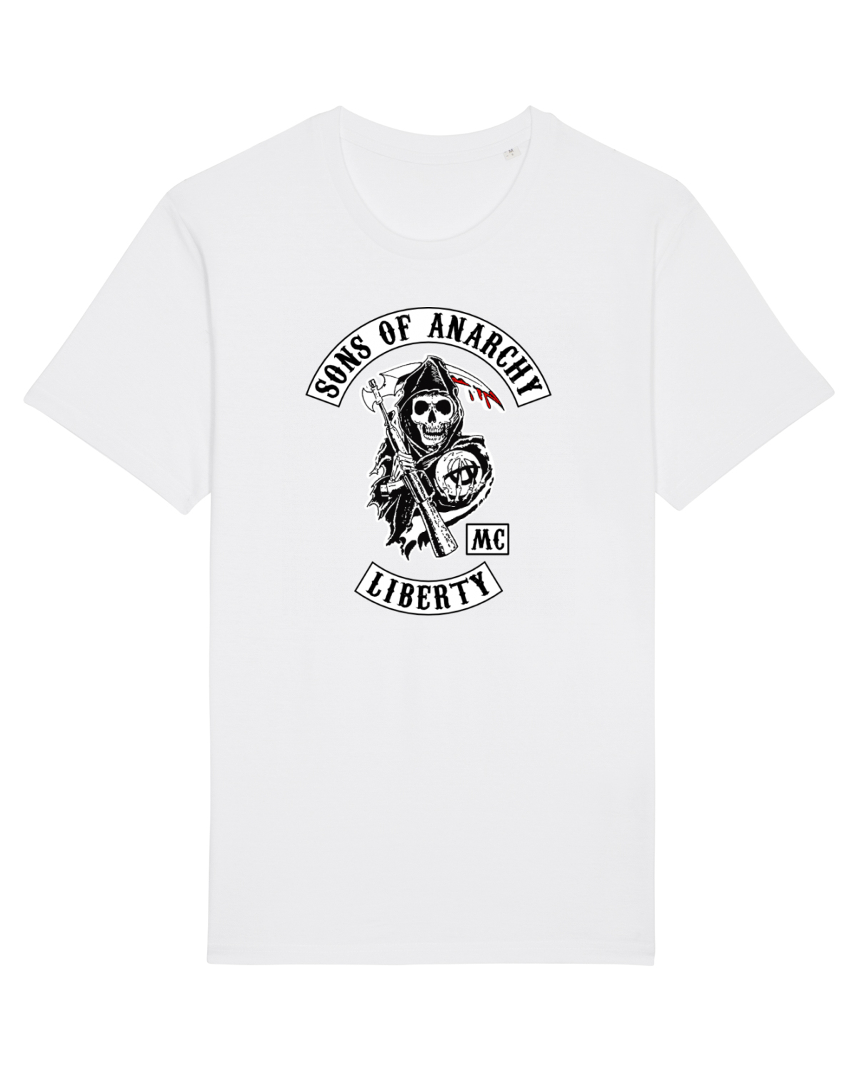 Tricou mânecă scurtă Unisex Rocker White