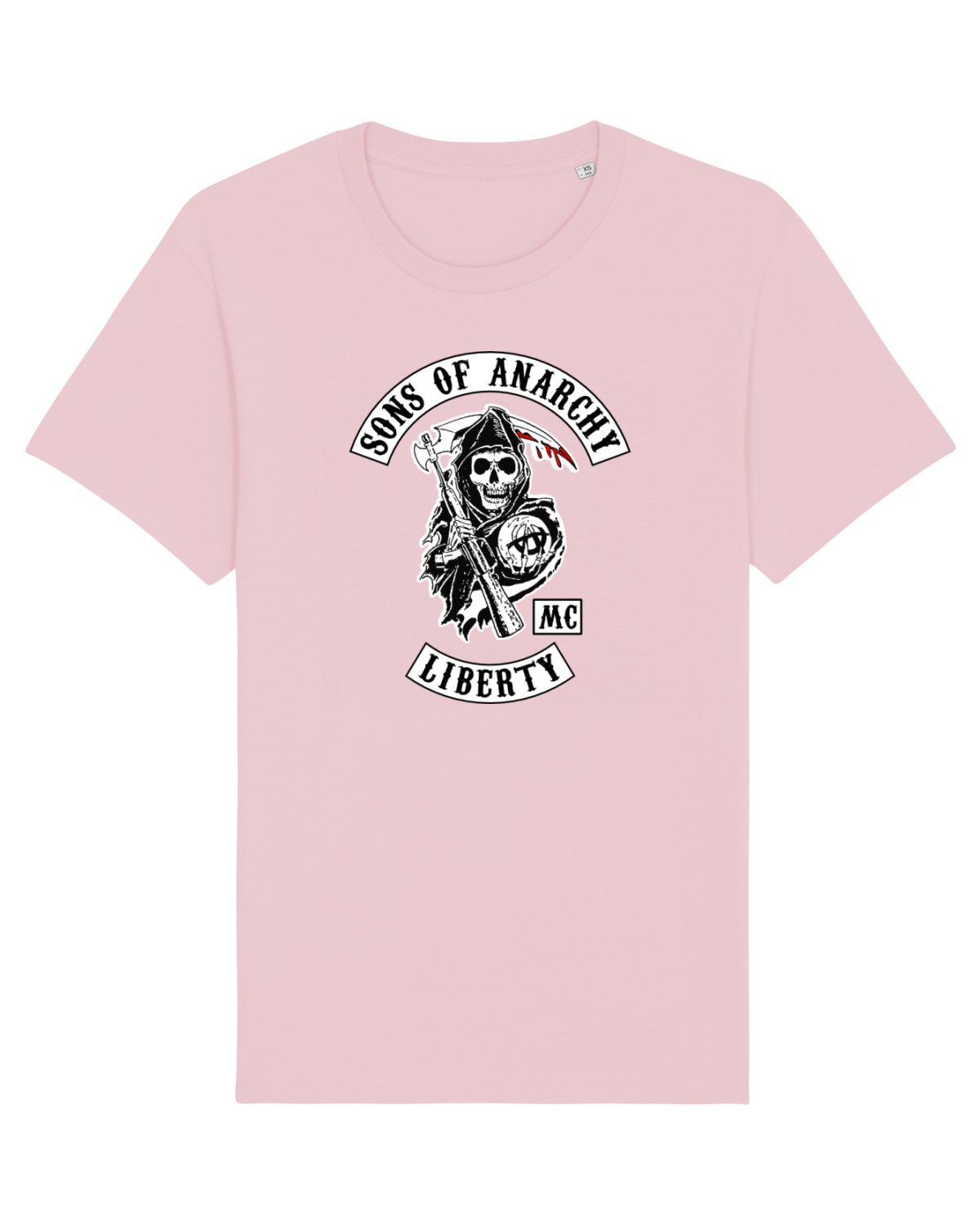 Tricou mânecă scurtă Unisex Rocker Cotton Pink