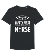 Drink with a nurse Tricou mânecă scurtă guler larg Bărbat Skater