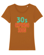 După 30 de ani Tricou mânecă scurtă guler larg fitted Damă Expresser