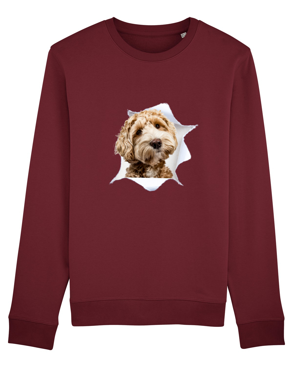 Bluză mânecă lungă Unisex Rise Burgundy