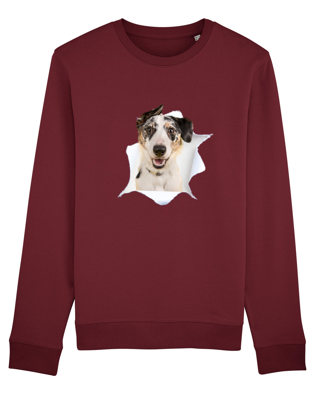 Bluză mânecă lungă Unisex Rise Burgundy