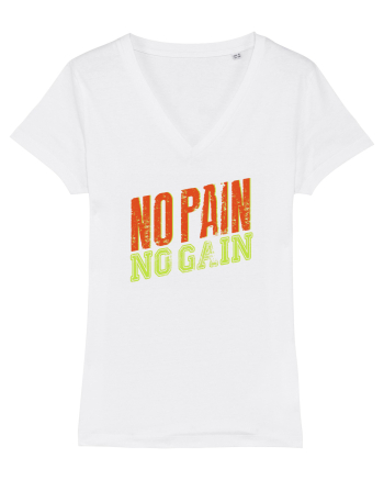 No Pain No Gain White