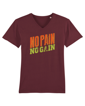 No Pain No Gain Burgundy