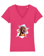 Marea evadare 6 Tricou mânecă scurtă guler V Damă Evoker