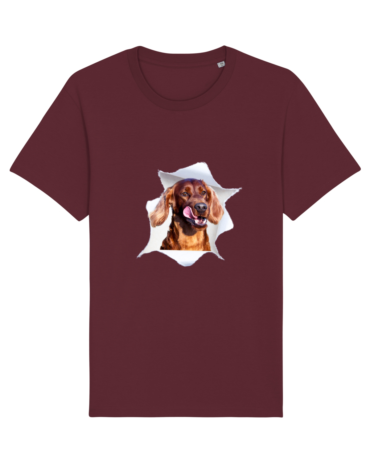 Tricou mânecă scurtă Unisex Rocker Burgundy