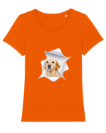 Marea evadare 7 Tricou mânecă scurtă guler larg fitted Damă Expresser