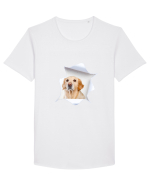 Marea evadare 7 Tricou mânecă scurtă guler larg Bărbat Skater