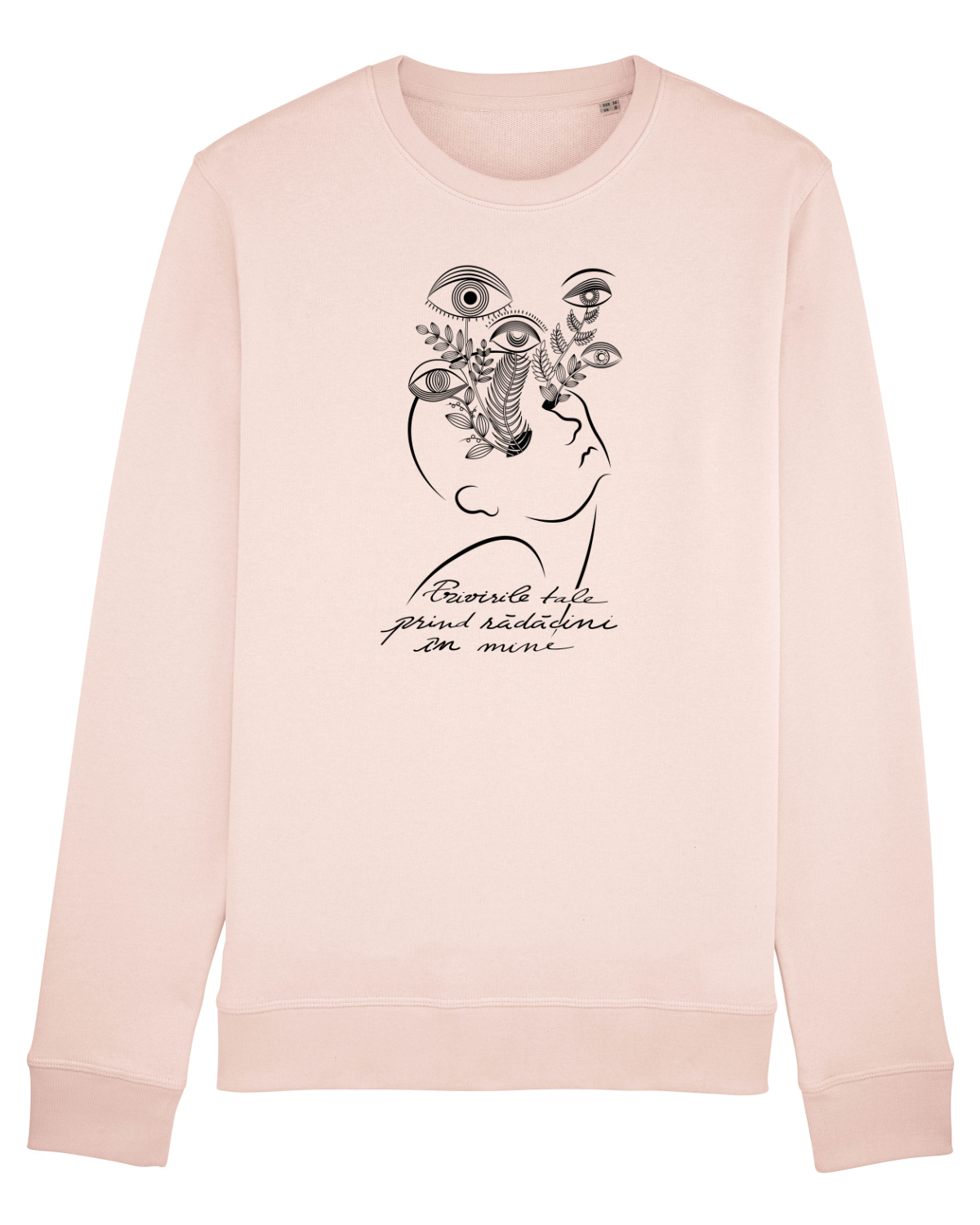 Bluză mânecă lungă Unisex Rise Candy Pink