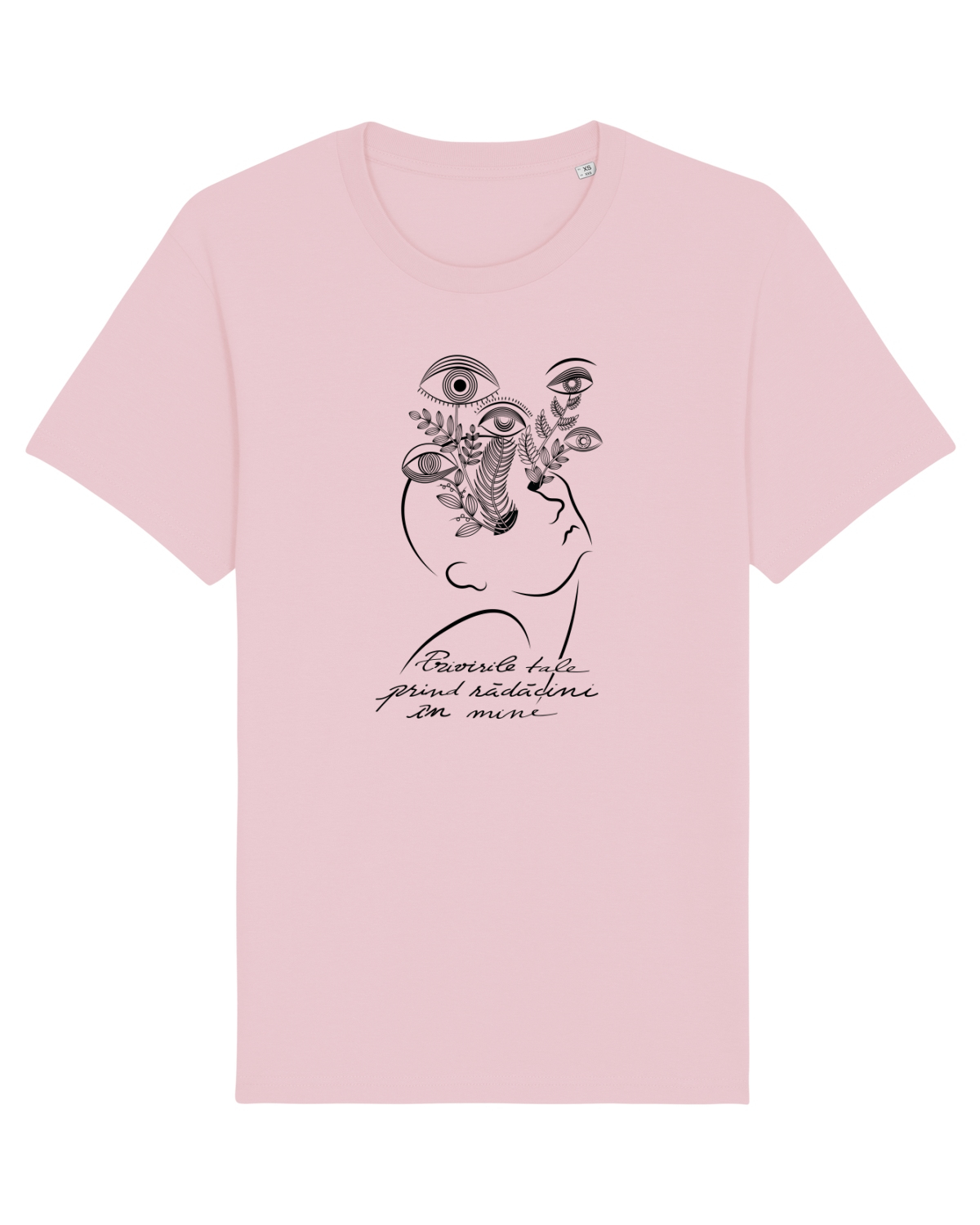 Tricou mânecă scurtă Unisex Rocker Cotton Pink