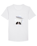 Marea evadare 10 Tricou mânecă scurtă guler larg Bărbat Skater