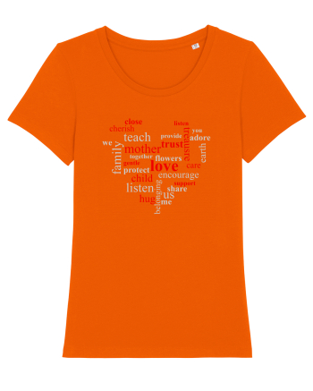 FAMILY HEART Bright Orange
