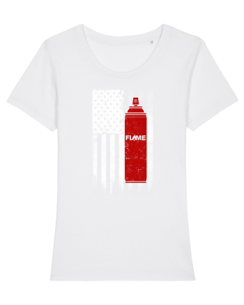 Graffiti US flag White