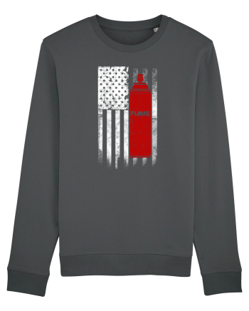 Graffiti US flag Anthracite
