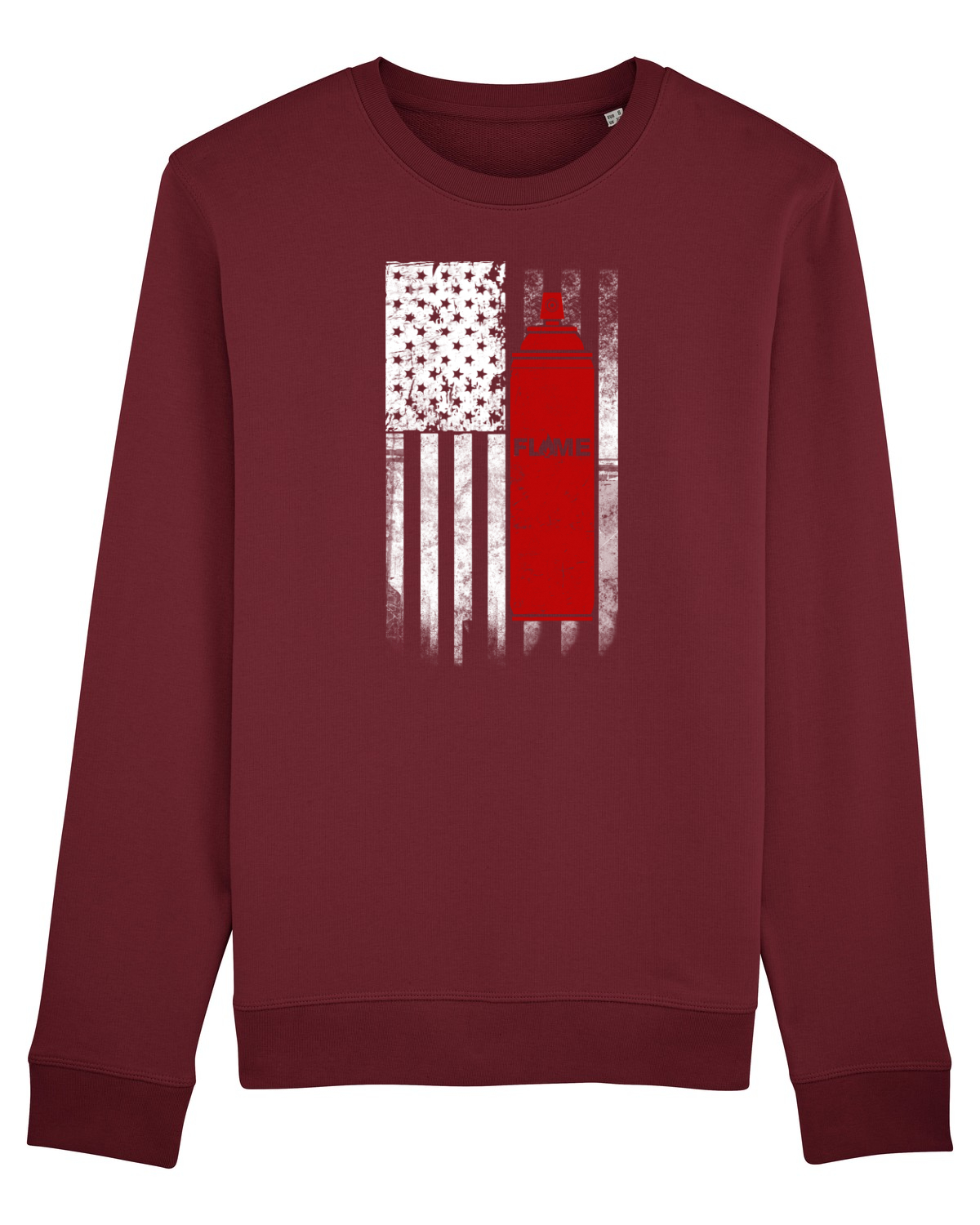 Bluză mânecă lungă Unisex Rise Burgundy