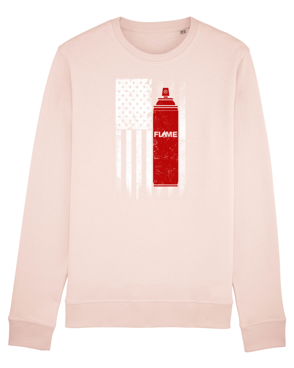 Bluză mânecă lungă Unisex Rise Candy Pink
