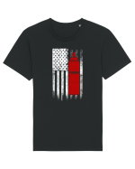 Graffiti US flag Tricou mânecă scurtă Unisex Rocker