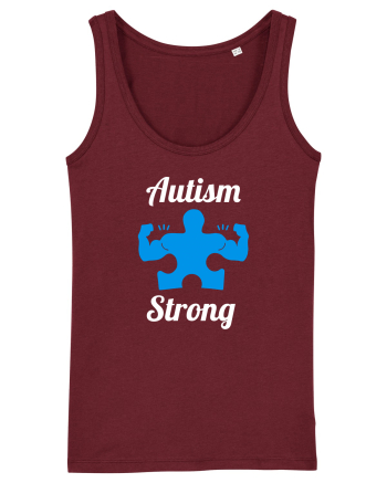Autism Strong Burgundy