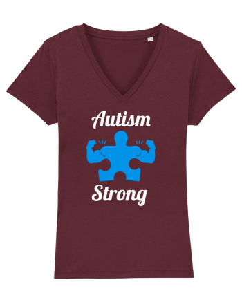Autism Strong Burgundy