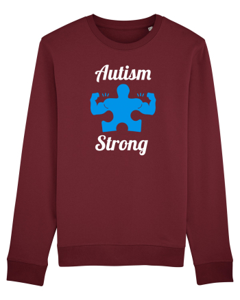 Autism Strong Burgundy