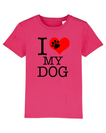 I love my dog. Raspberry