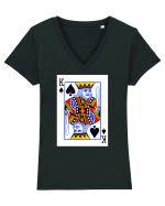 KING CARD Tricou mânecă scurtă guler V Damă Evoker