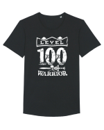Lvl 100 warrior Tricou mânecă scurtă guler larg Bărbat Skater