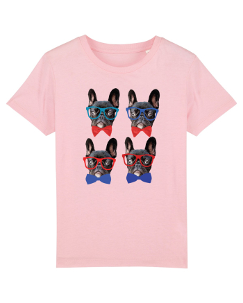 Cute dogs Cotton Pink