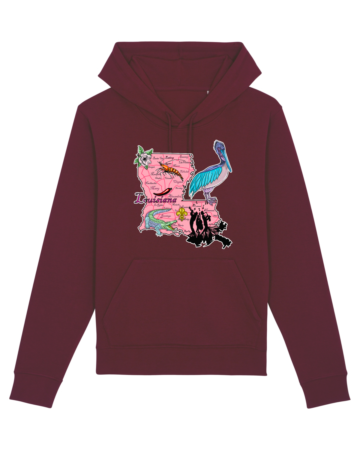 Hanorac Unisex Drummer Burgundy