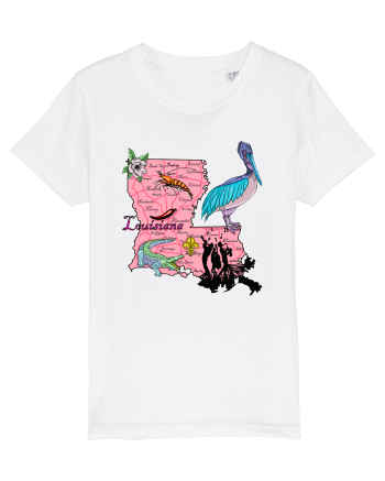 Louisiana Map White