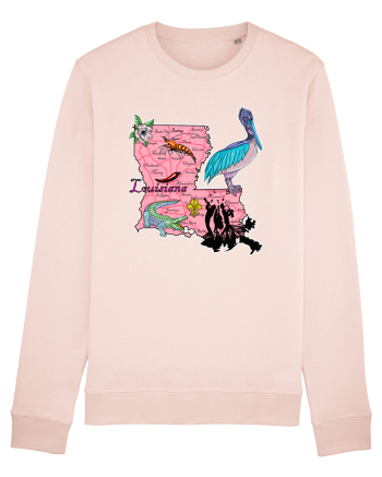 Louisiana Map Candy Pink