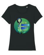 Monster party Tricou mânecă scurtă guler larg fitted Damă Expresser