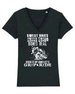 Let's Ride Tricou mânecă scurtă guler V Damă Evoker