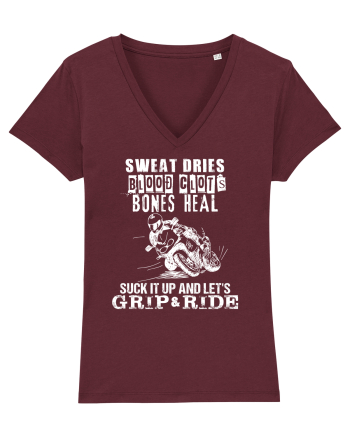 Let's Ride Burgundy