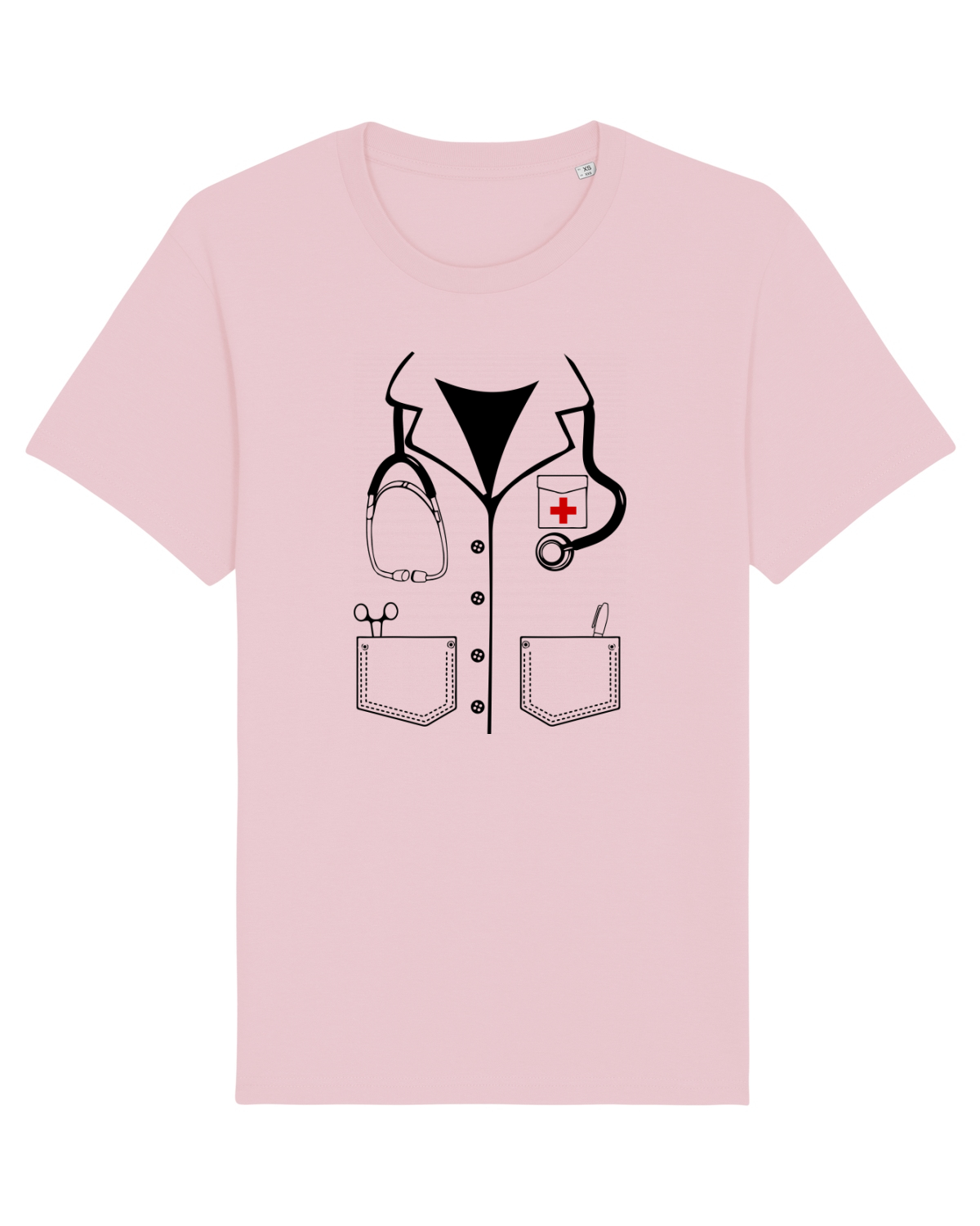 Tricou mânecă scurtă Unisex Rocker Cotton Pink