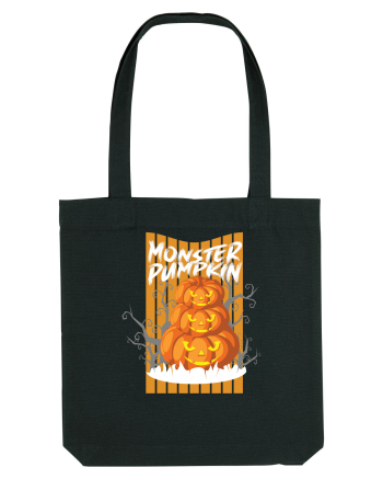 Monster Halloween Pumpkins Black