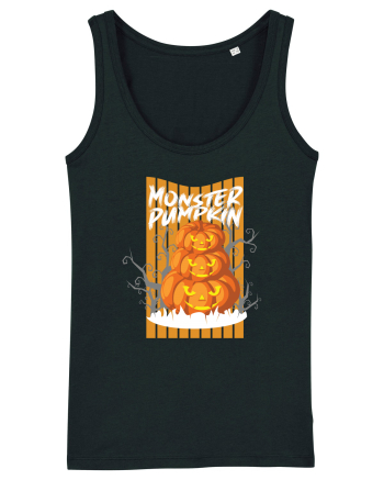 Monster Halloween Pumpkins Black