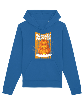 Monster Halloween Pumpkins Royal Blue