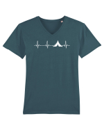 Camping in my heart Tricou mânecă scurtă guler V Bărbat Presenter