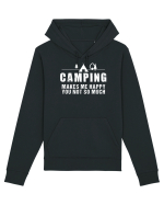 Camping makes me happy Hanorac Unisex Drummer
