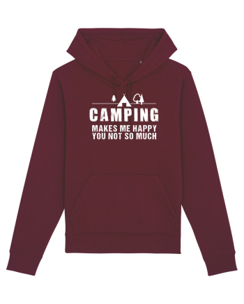 Camping makes me happy Burgundy