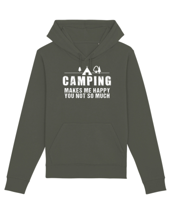 Camping makes me happy Khaki