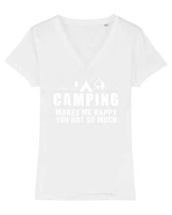 Camping makes me happy White