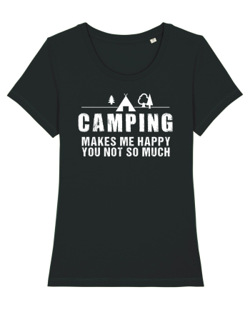 Camping makes me happy Black