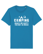 Camping makes me happy Tricou mânecă scurtă Unisex Rocker